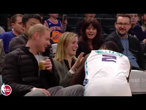 NBA Players Dives Into the Crowd