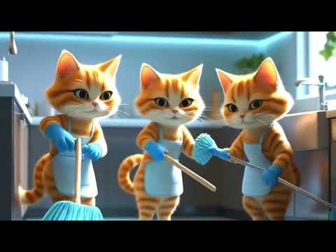 "Cleaning Has Never Been This Cute!😻🧹✨ Watch These Cats in Action!"