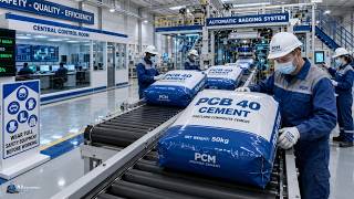 Inside a Massive Cement Manufacturing Plant Operating 24/7 (AI Simulat