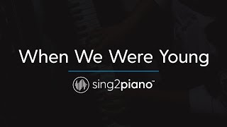 When We Were Young (Piano Karaoke Instrumental) Adele