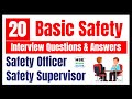 Top 20 Basic Safety Officer Interview Questions Answers Safety Officer Interview Questions