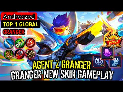 New Meta | Granger Agent Z New Epic Skin Gameplay [ Top 1 Global ] Andreszed - Mobile Legends