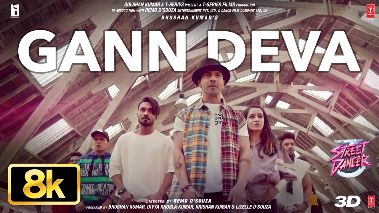 Gann Deva 8K Full Song | Street Dancer 3D | Varun D, Shraddha K | Divya Kumar, Sachin-Jigar