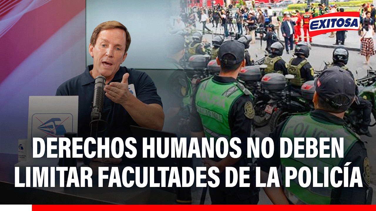 🔴🔵 Derechos humanos no deben limitar facultades de la Policía ante delincuentes armados
