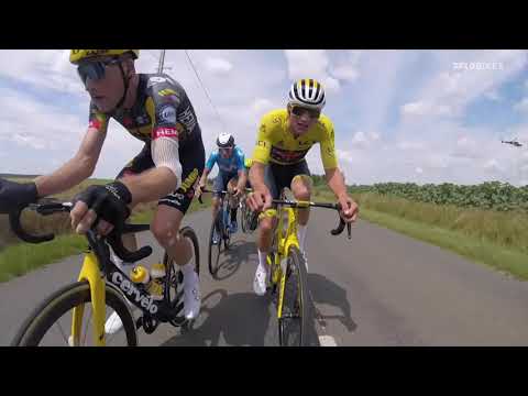 Nerve-Racking Action Inside The Tour de France Peloton