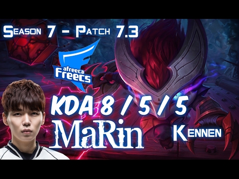 AFs MaRin KENNEN vs GANGPLANK Top - Patch 7.3 KR Ranked