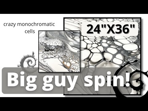 Huge real time fluid art spin, scoop and drag monochrome (ish), swipe, sheleeart, cellactivator,