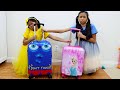 Emma and Wendy Pretend Play with Luggage Vacation Suitcase Toy for Kids  Fun Travel Toys