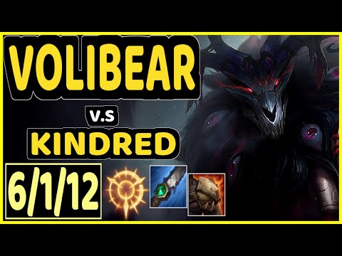 GIDEON (VOLIBEAR) vs KINDRED - 6/1/12 KDA JUNGLE CHALLENGER GAMEPLAY - KR