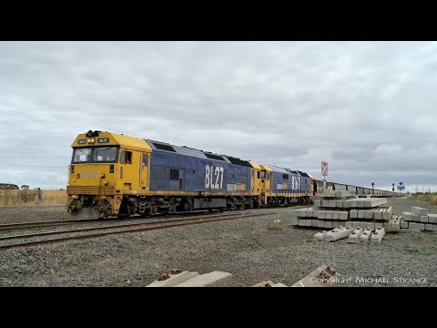 7736V Pacific National Grain Train At Gheringhap Loop (8/1/2022) - PoathTV Australian Railways
