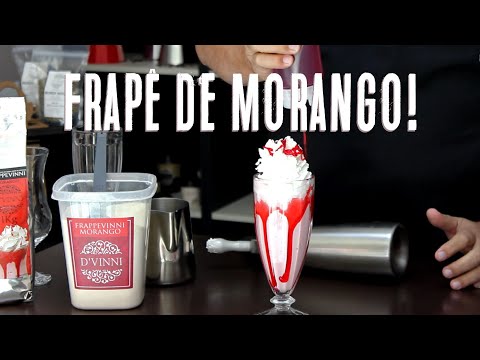 Frapê de Morango! - Como preparar