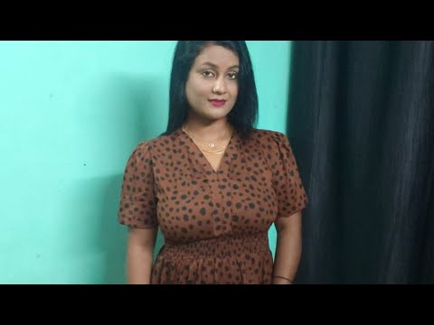 Honkey tonkey women Fit and flare brown midi|calf length dress 👗| Fancy life 🔥