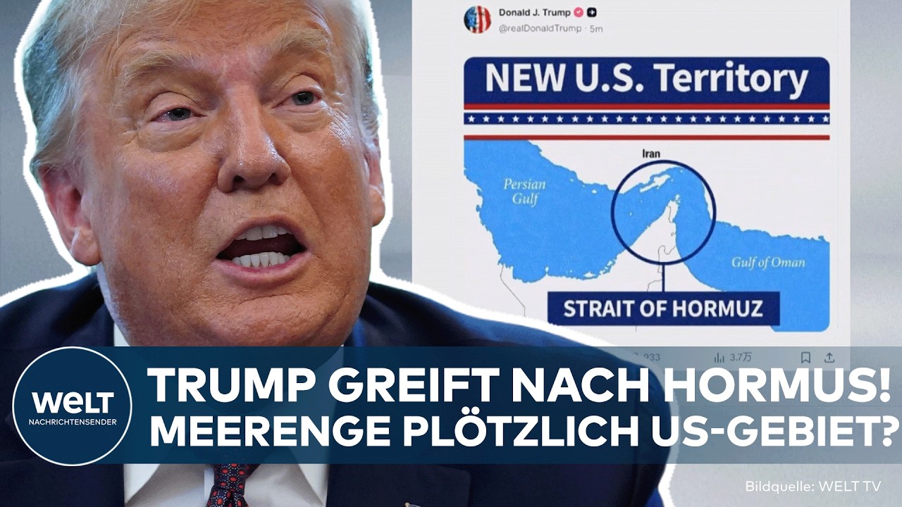STRASSE VON HORMUS: Trump veröffentlicht neue Karte – Meerenge plötzlich als US-Gebiet markiert!