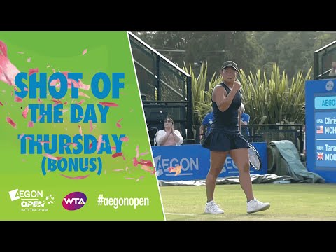 Aegon Open Nottingham bonus shot of the day - Thursday 9 June