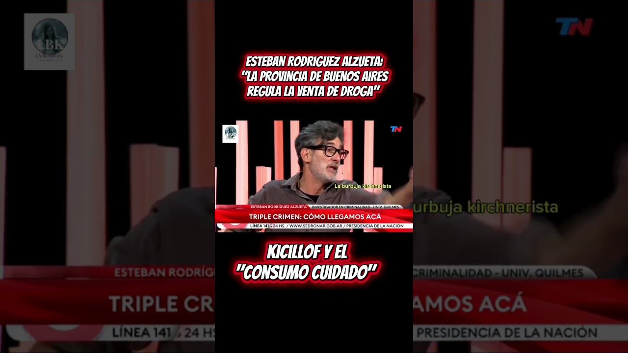 Rodriguez Alzueta: "En la provincia de Buenos Aires se regula la venta de droga"