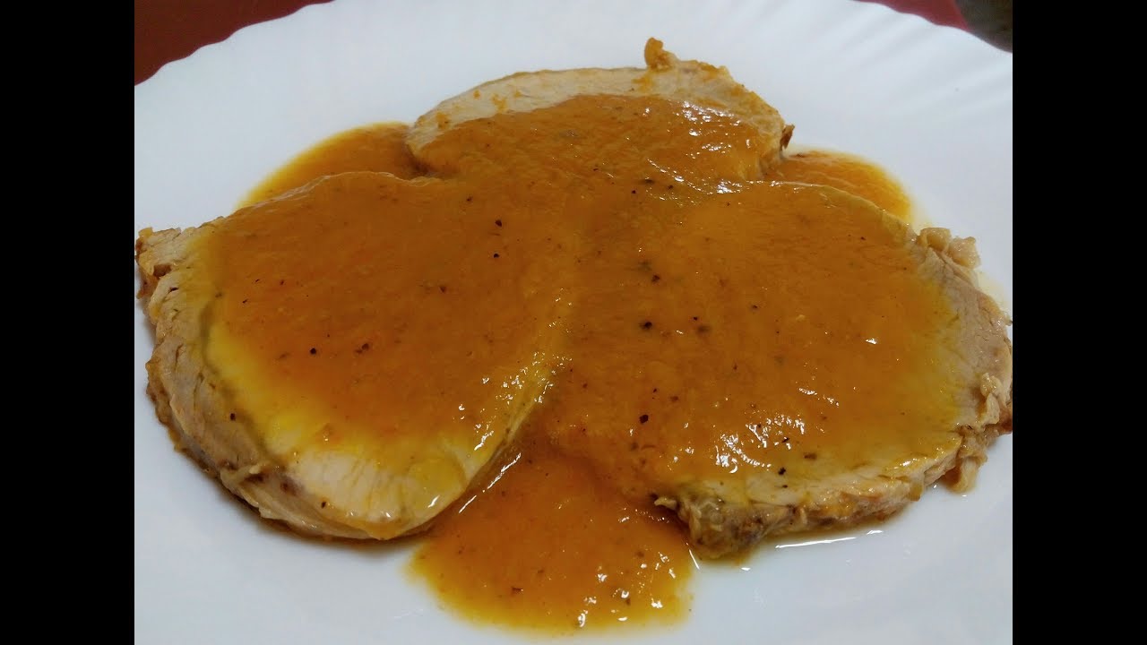 Lomo de cerdo en salsa