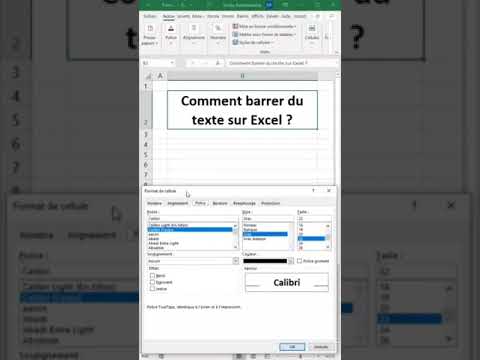 Tu savais qu&rsquo;il &eacute;tait possible de barrer du texte dans Excel ❓ | Astuce Excel