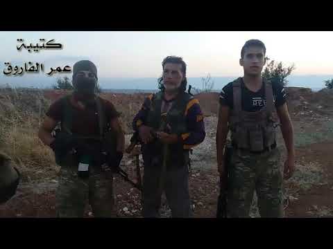 تجهيز المتاريس على نقاط الرباط في ريف حماة الشمالي من قبل كتيبة عمر الفاروق