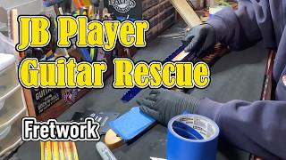 JB Player Guitar Rescue | Leveling & Crowning Frets - "The Nightcrawler"