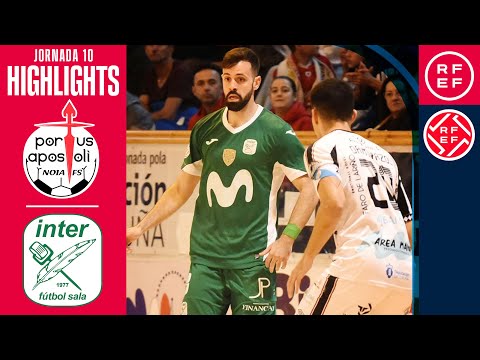 Resumen #PrimeraDivisiónFS | Noia Portus Apostoli 2-2 Movistar Inter | Jornada 10