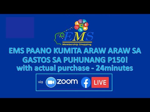 EMS PAANO KUMITA ARAW ARAW SA GASTOS SA PUHUNANG P150! WITH ACTUAL PURCHASE! 24minutes!