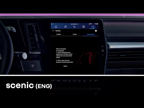 tyre pressure monitoring system - Scenic E-Tech electric - Renault