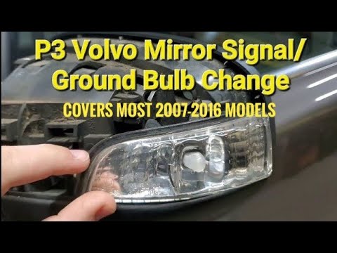 How-To Access Door Mirror Signal Bulb & Ground Lighting On P3 VOLVO S60, S80, V70 & XC70 Models