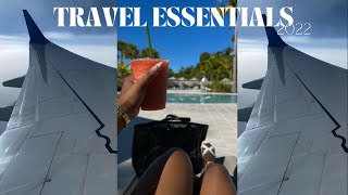 My UPDATED Travel Essentials 2022 | Things I REFUSE to travel without ✈️ + MINI PACK WITH ME