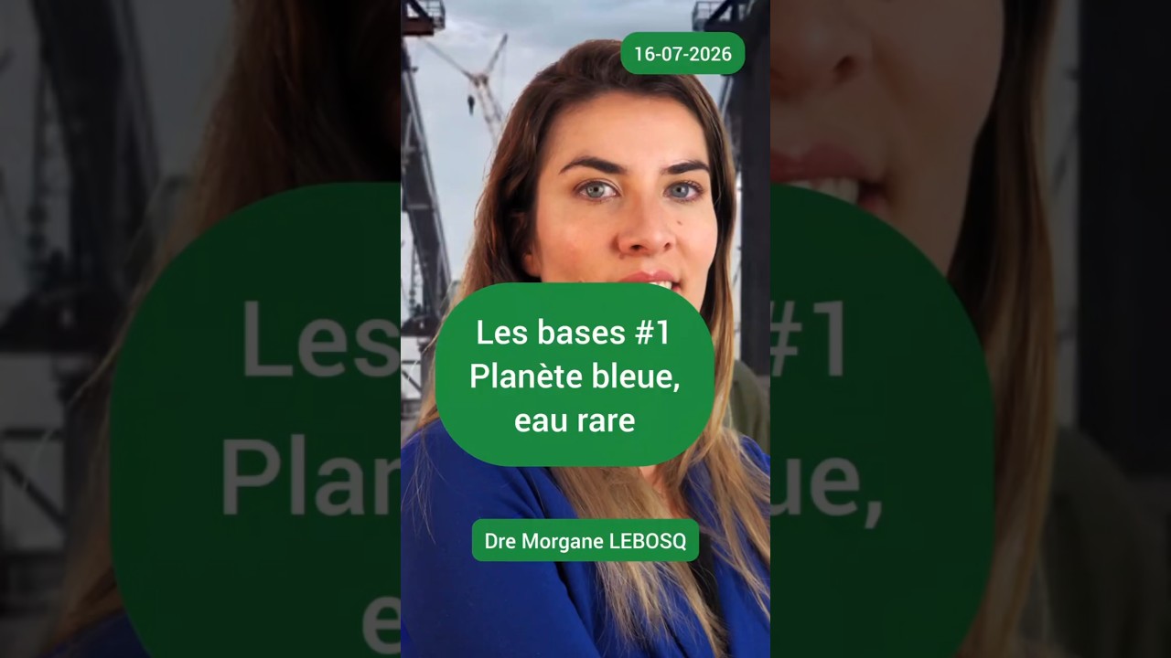Les bases numéro 1 : planète bleue, eau rare