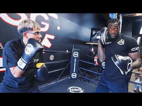 N3on Spars Deontay Wilder!