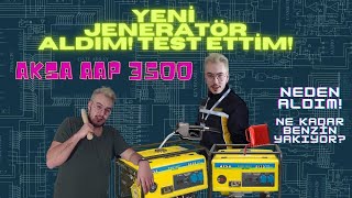 BENZİNLİ JENERATÖR ALDIM! | TEST ETTİM! - AKSA AAP 3500 NE KADAR YAKIY