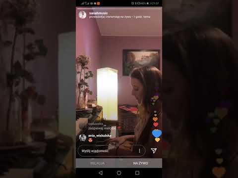 Sanah - Szampan (live - piano version) on Instagram POLISH SINGER