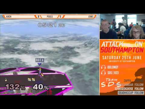 Attack on Southampton - Pools - Aiken (Marth) vs JoMo (Fox)