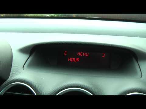 comment regler l'heure sur peugeot 207