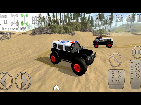 Off-road Outlaws Online Multiplayer Police Jeep Car Simulator Mud Racing Android 3D Driving Gameplay