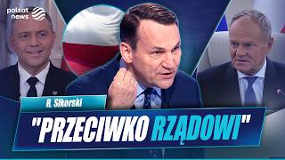 "Rolą prezydenta nie jest sabotowanie rządu". Sikorski o Nawrockim