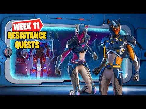 How to Complete All Week 11 Resistance Challenges (Season Quests) || Fortnite