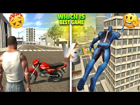 Indian bike driving 3d VS Rope Hero 😂 || funntyaa