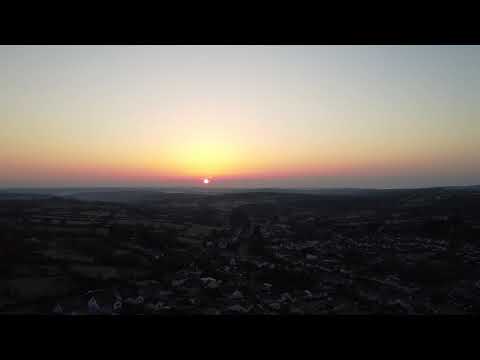 Sunrise Over Lanner Cornwall DJI Mavic Mini Drone