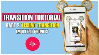 Musical.ly/Tiktok Transition Tutorial | MULTIPLE PHONES TECHNO TRANSITION