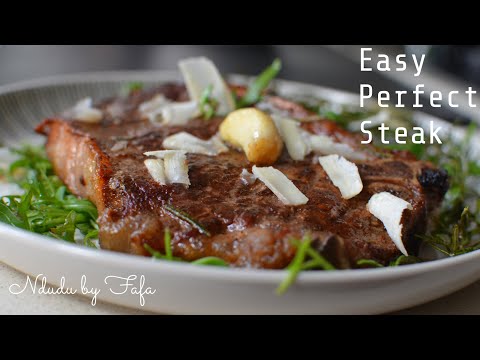 Easy Pan fried Steak recipe ✔️ Step by Step Guide // Ndudu by Fafa