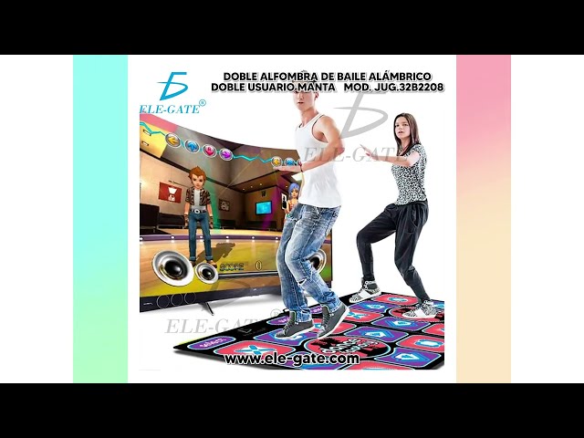 Vídeo relacionado con 2025 Esterilla de Baile para Dos Usuarios, Alfombra Electrónica de Baile (Modo de un Jugador y Modo de dos Jugadores), Juego de Baile con Caja de Batería LED, Regalos de Cumpleaños para Niños y Niñas