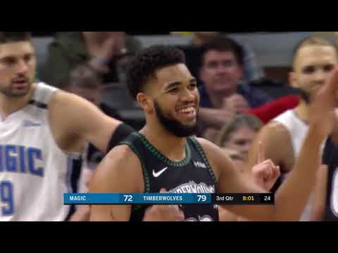 Karl Anthony Towns Full Highlights Timberwolves vs Magic 2019 01 04   29 Pts, 2 Ast, 15 Rebounds!