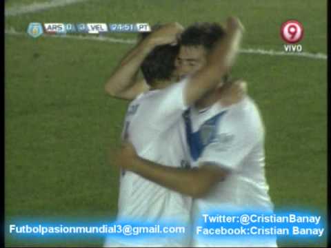 Arsenal 1 Velez 5 (Relato Leo gentili )  Torneo Inicial 2012 Los goles