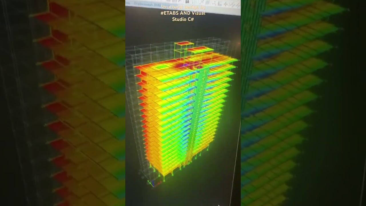 Structural design by Etabs and C# in visual studio #StructuralEngineering #ArchitectureDesign