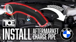 How to Install an Aftermarket Charge Pipe | N55 E9X BMW 335i xDrive | Phoenix Racing BMS