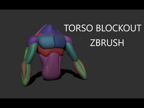 Character Creation Timelapse 01 - Torso Blockout