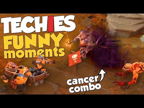 DotA 2 - Techies Funny Moments - LLS Cancer Combo