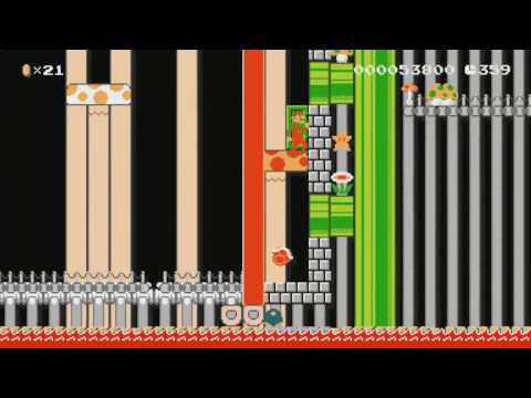 슈퍼 마리오 메이커 - Bowserś Weird Blaster Fortress 2 20161229