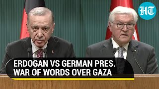 Turkey's Erdogan Clashes With Pro-Israel German Pres. In Joint Presser Over Gaza Carnage | Watch